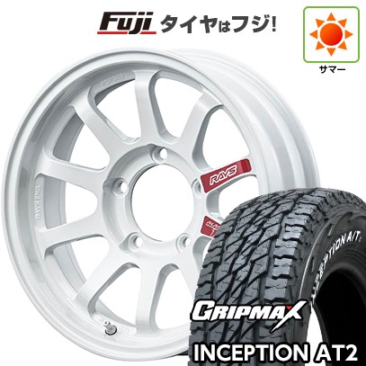【新品】ジムニー 夏タイヤ ホイール4本セット 175/80R16 グリップマックス インセプション A/TII RWL(限定) RAYS レイズ A LAP-J PRO 5J 16インチ(送料無料)