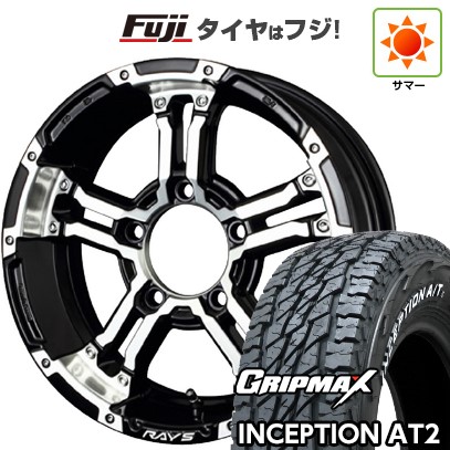 【新品】ジムニー 夏タイヤ ホイール4本セット 175/80R16 グリップマックス インセプション A/TII RWL(限定) RAYS レイズ デイトナ FDX-J 5.5J 16インチ(送料無料)