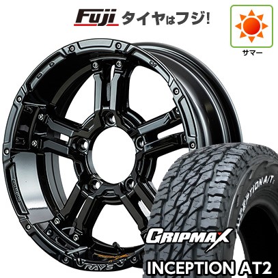 【新品】ジムニー 夏タイヤ ホイール4本セット 175/80R16 グリップマックス インセプション A/TII RWL(限定) RAYS レイズ デイトナ FDX-J コレクション 5.5J 16インチ(送料無料)