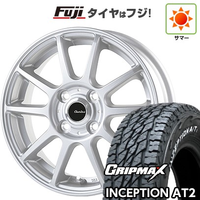 【新品 軽自動車】軽トラ 軽バン 夏タイヤ ホイール4本セット 145R12C 80/78N グリップマックス インセプション A/TII RWL(限定) テクノピア カリテス S10 4J 12インチ(送料無料)|フジ スペシャルセレクション