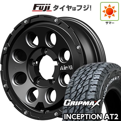 【新品】ジムニー 夏タイヤ ホイール4本セット 175/80R16 グリップマックス インセプション A/TII RWL(限定) フォーバイフォーエンジニア エアージー マッシヴ 5.5J 16インチ(送料無料)