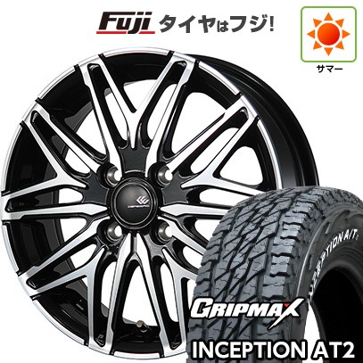 【新品 軽自動車】軽トラ 軽バン 夏タイヤ ホイール4本セット 145R12C 80/78N グリップマックス インセプション A/TII RWL(限定) トピー セレブロ WA45 3.5J 12インチ(送料無料)|フジ スペシャルセレクション