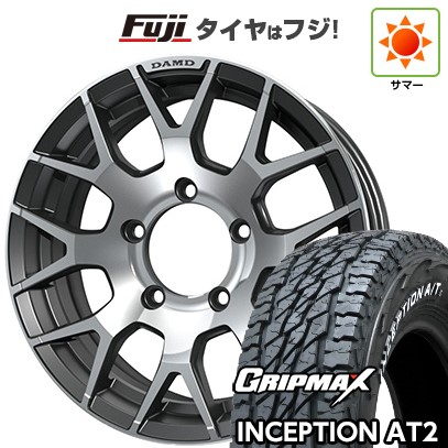 【新品】ジムニー 夏タイヤ ホイール4本セット 175/80R16 グリップマックス インセプション A/TII RWL(限定) ダムド リトルG 5.5J 16インチ(送料無料)