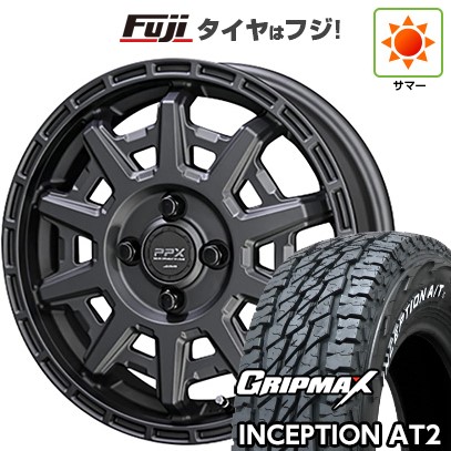 【新品 軽自動車】軽トラ 軽バン 夏タイヤ ホイール4本セット 145R12C 80/78N グリップマックス インセプション A/TII RWL(限定) 共豊 PPX D10X 3.5J 12インチ(送料無料)