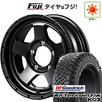 【新品】ジムニーシエラ/ジムニーノマド 夏タイヤ ホイール4本セット 215/75R15 BFグッドリッチ オールテレーンT/A KO3 RWL MID WHEELS NITRO POWER S5 ベクター 6J 15インチ(送料無料)｜フジ スペシャルセレクション