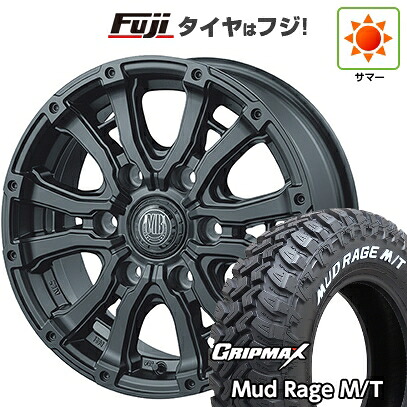 【新品】ハイエース200系 夏タイヤ ホイール4本セット 195R15C 107/105Q グリップマックス マッドレイジM/T RWL(限定) インターミラノ MUD BAHN XR-600S 6J 15インチ(送料無料)｜フジ スペシャルセレクション 63,965円