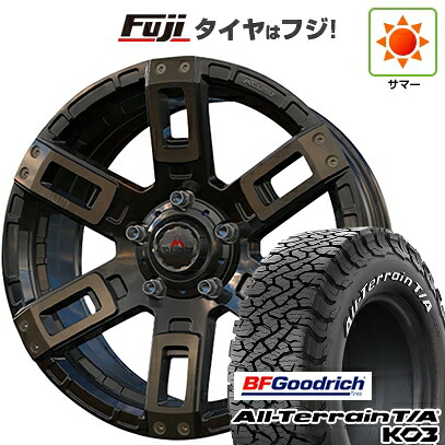 【新品】ジムニーシエラ/ジムニーノマド 夏タイヤ ホイール4本セット 215/70R16 BFグッドリッチ オールテレーンT/A KO3 RWL エムクライム カノン 6J 16インチ(送料無料)｜フジ スペシャルセレクション 122,600円