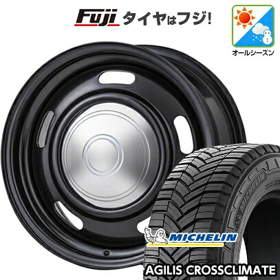 【新品】ハイエース200系 オールシーズンタイヤ ホイール4本セット 215/65R16 109/107T ミシュラン アジリス クロスクライメート ギブソン ウォーカー 7J 16インチ(送料無料)|フジ スペシャルセレクション