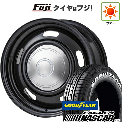 【新品】ハイエース200系 夏タイヤ ホイール4本セット 215/65R16 109/107R グッドイヤー イーグル ナンバーワン ナスカー プラス ギブソン ウォーカー 7J 16インチ(送料無料)｜フジ スペシャルセレクション