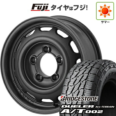 【新品】ジムニーシエラ/ジムニーノマド 夏タイヤ ホイール4本セット 215/70R16 ブリヂストン デューラー A/T002 OWL/RBL アピオ ワイルドボア ベンチュラ 6J 16インチ(送料無料)｜フジ スペシャルセレクション