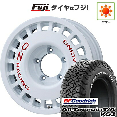 【新品】ジムニー 夏タイヤ ホイール4本セット 175/80R16 BFグッドリッチ オールテレーンT/A KO3 RWL OZ ラリーレーシング 4X4 5.5J 16インチ(送料無料)|フジ スペシャルセレクション
