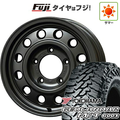 【新品】ジムニーシエラ/ジムニーノマド 夏タイヤ ホイール4本セット 225/70R16 ヨコハマ ジオランダー M/T G003 ジャオス トライブ 6J 16インチ(送料無料)|フジ スペシャルセレクション