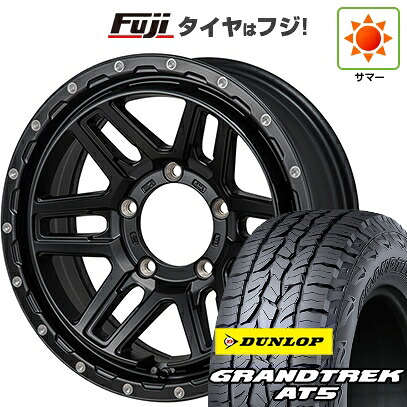 【新品】ジムニーシエラ/ジムニーノマド 夏タイヤ ホイール4本セット 215/65R16 ダンロップ グラントレック AT5 モンツァ HI-BLOCK エルデ 6J 16インチ(送料無料)|フジ スペシャルセレクション