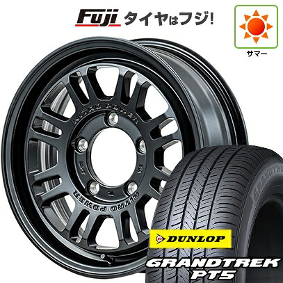 【新品】ジムニーシエラ/ジムニーノマド 夏タイヤ ホイール4本セット 215/65R16 ダンロップ グラントレック PT5 MID WHEELS NITRO POWER M16 アサルト 6J 16インチ(送料無料)｜フジ スペシャルセレクション