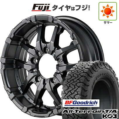 【新品】ジムニーシエラ/ジムニーノマド 夏タイヤ ホイール4本セット 215/65R16 BFグッドリッチ オールテレーンT/A KO3 RBL MID WHEELS NITRO POWER M26 クロスファング 6J 16インチ(送料無料)｜フジ スペシャルセレクション