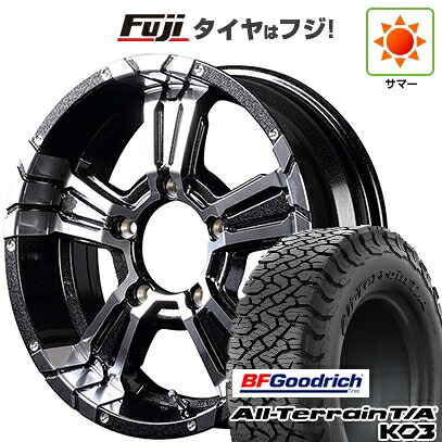 【新品】ジムニーシエラ/ジムニーノマド 夏タイヤ ホイール4本セット 215/65R16 BFグッドリッチ オールテレーンT/A KO3 RBL MID WHEELS NITRO POWER クロスクロウ 6J 16インチ(送料無料)｜フジ スペシャルセレクション