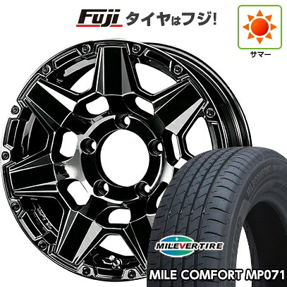 【新品】ジムニーシエラ/ジムニーノマド 夏タイヤ ホイール4本セット 215/65R16 ミレバー ミレコンフォート MP071(限定) クライメイト スワット(SBC) 6J 16インチ(送料無料)｜フジ スペシャルセレクション
