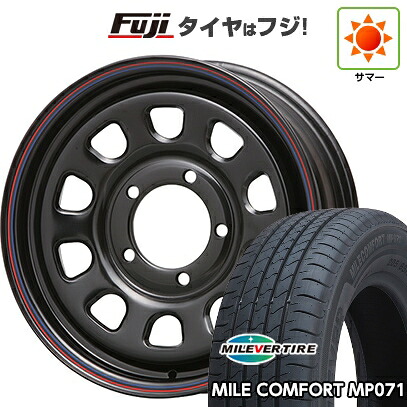 【新品】ジムニーシエラ/ジムニーノマド 夏タイヤ ホイール4本セット 215/65R16 ミレバー ミレコンフォート MP071(限定) MLJ デイトナSS 6J 16インチ(送料無料)｜フジ スペシャルセレクション