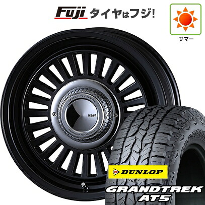 【新品】ジムニーシエラ/ジムニーノマド 夏タイヤ ホイール4本セット 215/65R16 ダンロップ グラントレック AT5 クリムソン ディーン カリフォルニア 6J 16インチ(送料無料)｜フジ スペシャルセレクション