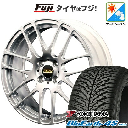 【パンク保証付き】【新品 軽自動車】N-BOX タント スペーシア オールシーズンタイヤ ホイール4本セット 165/55R15 ヨコハマ ブルーアース 4S AW21 オールシーズン BBS JAPAN RE-L2 4.5J 15インチ(送料無料)|フジ スペシャルセレクション