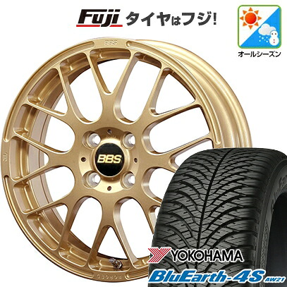 【パンク保証付き】【新品 軽自動車】N-BOX タント スペーシア オールシーズンタイヤ ホイール4本セット 165/55R15 ヨコハマ ブルーアース 4S AW21 オールシーズン BBS JAPAN RP 5.5J 15インチ(送料無料)｜フジ スペシャルセレクション
