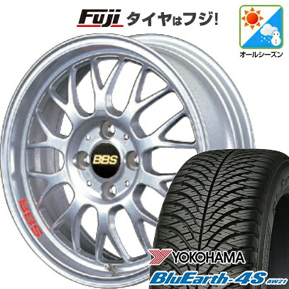 【パンク保証付き】【新品 軽自動車】N-BOX タント スペーシア オールシーズンタイヤ ホイール4本セット 165/55R15 ヨコハマ ブルーアース 4S AW21 オールシーズン BBS JAPAN RG-F 5.5J 15インチ(送料無料)|フジ スペシャルセレクション