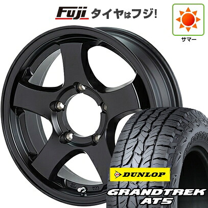 【新品】ジムニーシエラ/ジムニーノマド 夏タイヤ ホイール4本セット 215/65R16 ダンロップ グラントレック AT5 ショウワガレージ TYPE-M 6J 16インチ(送料無料)｜フジ スペシャルセレクション