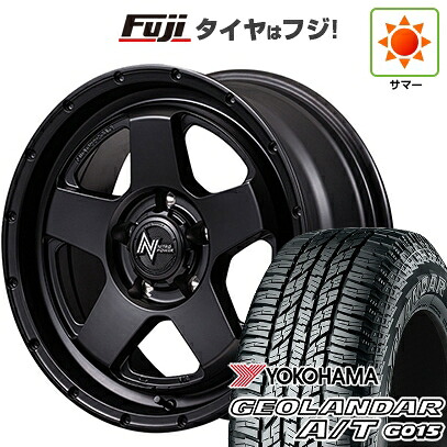 【新品 軽自動車】N-BOX タント スペーシア 夏タイヤ ホイール4本セット 165/55R15 ヨコハマ ジオランダー A/T G015 RBL MID WHEELS NITRO POWER S5 ベクター 4.5J 15インチ(送料無料)|フジ スペシャルセレクション