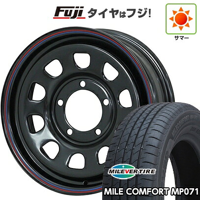 【新品】ジムニーシエラ/ジムニーノマド 夏タイヤ ホイール4本セット 215/65R16 ミレバー ミレコンフォート MP071(限定) モリタ デイトナズ 6J 16インチ(送料無料)｜フジ スペシャルセレクション