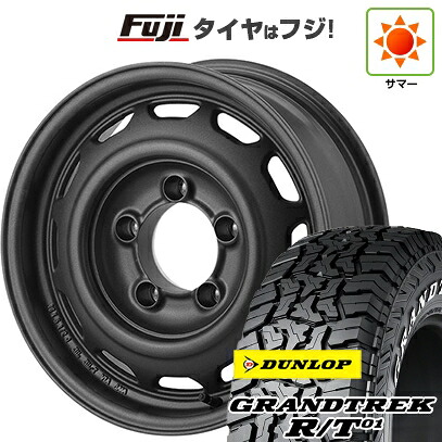 【新品】ジムニーシエラ/ジムニーノマド 夏タイヤ ホイール4本セット 215/65R16 ダンロップ グラントレック R/T01 RWL/RBL アピオ ワイルドボア ベンチュラ 6J 16インチ(送料無料)|フジ スペシャルセレクション