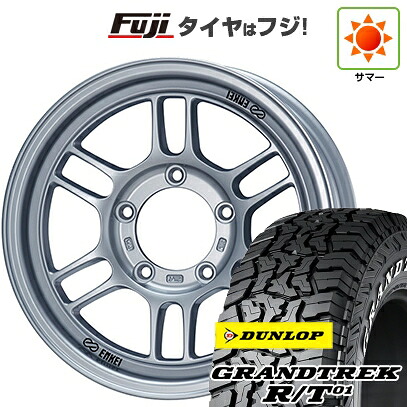 【新品】ジムニーシエラ/ジムニーノマド 夏タイヤ ホイール4本セット 215/65R16 ダンロップ グラントレック R/T01 RWL/RBL ENKEI エンケイ ALLROAD RPT1 6J 16インチ(送料無料)｜フジ スペシャルセレクション 104,900円