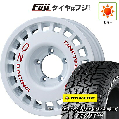 【新品】ジムニーシエラ/ジムニーノマド 夏タイヤ ホイール4本セット 215/65R16 ダンロップ グラントレック R/T01 RWL/RBL OZ ラリーレーシング 4X4 6J 16インチ(送料無料)｜フジ スペシャルセレクション