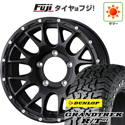 【新品】ジムニーシエラ/ジムニーノマド 夏タイヤ ホイール4本セット 215/65R16 ダンロップ グラントレック R/T01 RWL/RBL WEDS ウェッズアドベンチャー マッドヴァンス 08 6J 16インチ(送料無料)|フジ スペシャルセレクション