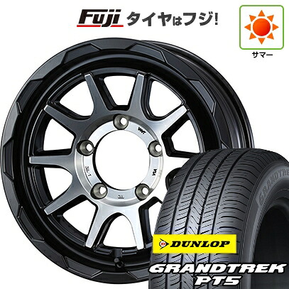 【新品】ジムニーシエラ/ジムニーノマド 夏タイヤ ホイール4本セット 215/65R16 ダンロップ グラントレック PT5 WEDS ウェッズアドベンチャー マッドヴァンス 06 6J 16インチ(送料無料)|フジ スペシャルセレクション