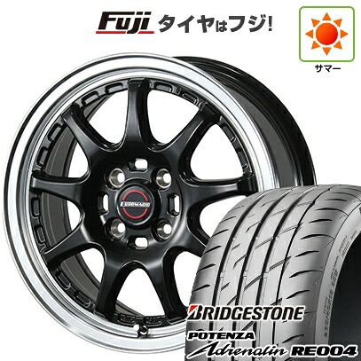 【新品 軽自動車】 夏タイヤ ホイール4本セット 165/55R14 ブリヂストン ポテンザ アドレナリン RE004 ブレスト ユーロマジック タイプSC-9 4.5J 14インチ(送料無料)|フジ スペシャルセレクション