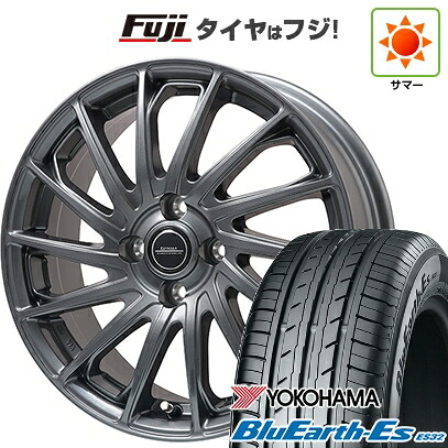 【新品 軽自動車】タフト ソリオ 夏タイヤ ホイール4本セット 165/65R15 ヨコハマ ブルーアース ES32 エルベ エステローザ EST-7F ディープグレー 4.5J 15インチ(送料無料)|フジ スペシャルセレクション