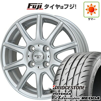 【新品 軽自動車】 夏タイヤ ホイール4本セット 165/55R14 ブリヂストン ポテンザ アドレナリン RE004 ビッグウエイ BWT-541 4.5J 14インチ(送料無料)｜フジ スペシャルセレクション