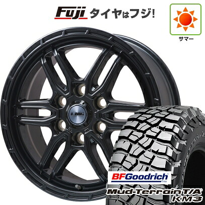 【新品】ランクル300 夏タイヤ ホイール4本セット 275/65R18 BFグッドリッチ マッドテレーンT/A KM3 LEHRMEISTER LMG ベレッタ(マットブラック) トヨタ・レクサス車用 8J 18インチ(送料無料)｜フジ スペシャルセレクション