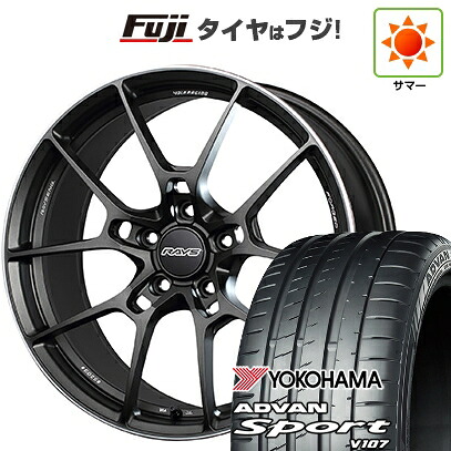【パンク保証付き】【新品】シビック タイプR(FL5) 夏タイヤ ホイール4本セット 265/35R18 ヨコハマ アドバン スポーツ V107 RAYS レイズ ボルクレーシング G025 9.5J 18インチ(送料無料)｜フジ スペシャルセレクション