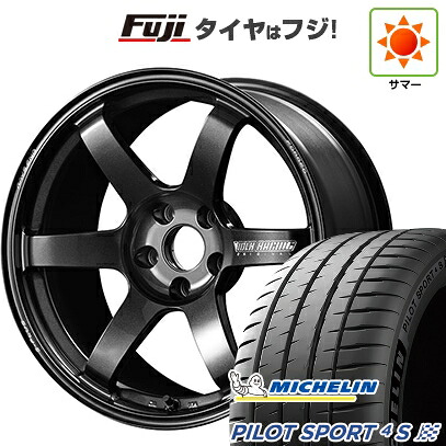 【新品】シビック タイプR(FL5) 夏タイヤ ホイール4本セット 265/35R18 ミシュラン パイロット スポーツ4S RAYS レイズ ボルクレーシング TE37 サーガ S-plus 9.5J 18インチ(送料無料)|フジ スペシャルセレクション