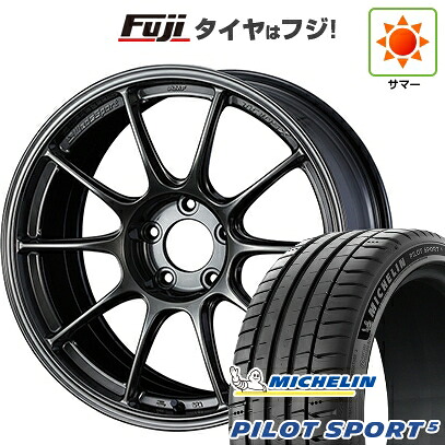 【新品】シビック タイプR(FL5) 夏タイヤ ホイール4本セット 265/35R18 ミシュラン パイロット スポーツ5 WEDS ウェッズスポーツ TC-105X 9.5J 18インチ(送料無料)|フジ スペシャルセレクション