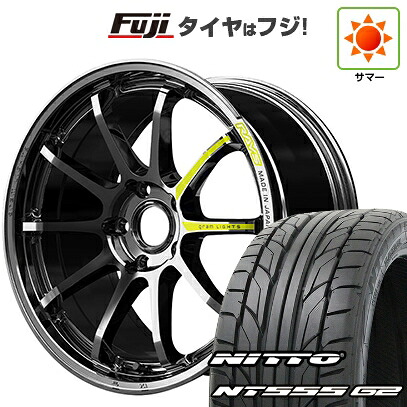 【パンク保証付き】【新品】シビック タイプR(FL5) 夏タイヤ ホイール4本セット 265/35R18 ニットー NT555 G2 RAYS レイズ グラムライツ 57NR LIMITED 9.5J 18インチ(送料無料)｜フジ スペシャルセレクション