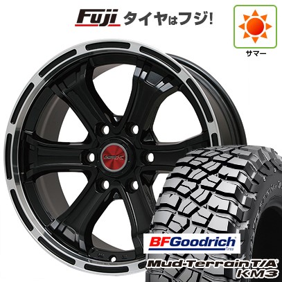 【新品国産車用6穴139.7】 夏タイヤ ホイール4本セット 285/65R18 BFグッドリッチ マッドテレーンT/A KM3 ビッグウエイ B-MUD K(グロスブラックリムポリッシュ)トヨタ 8J 18インチ(送料無料)