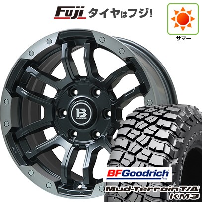 【新品国産車用6穴139.7】 夏タイヤ ホイール4本セット 285/65R18 BFグッドリッチ マッドテレーンT/A KM3 ビッグウエイ B-LUGNAS FRD(マットブラック/ブラッククリアリム) 8J 18インチ(送料無料)｜フジ スペシャルセレクション