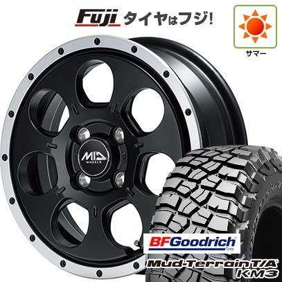 【新品】デリカD5 夏タイヤ ホイール4本セット 245/70R16 BFグッドリッチ マッドテレーンT/A KM3 MID WHEELS WO-7 7J 16インチ(送料無料)