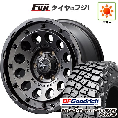 【新品】プラド/ハイラックス 夏タイヤ ホイール4本セット 265/70R17 BFグッドリッチ マッドテレーンT/A KM3 MID WHEELS NITRO POWER H12 ショットガン 17インチ(送料無料)｜フジ スペシャルセレクション 169,300円