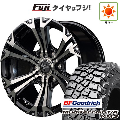 【新品国産車用6穴139.7】 夏タイヤ ホイール4本セット 285/65R18 BFグッドリッチ マッドテレーンT/A KM3 MID WHEELS NITRO POWER ジャベリン 8J 18インチ(送料無料)
