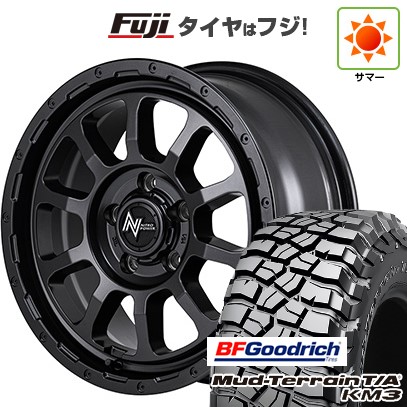 【新品】デリカD5 夏タイヤ ホイール4本セット 245/70R16 BFグッドリッチ マッドテレーンT/A KM3 MID WHEELS NITRO POWER M10 パーシングS バレルブラックエディション 7J 16インチ(送料無料)
