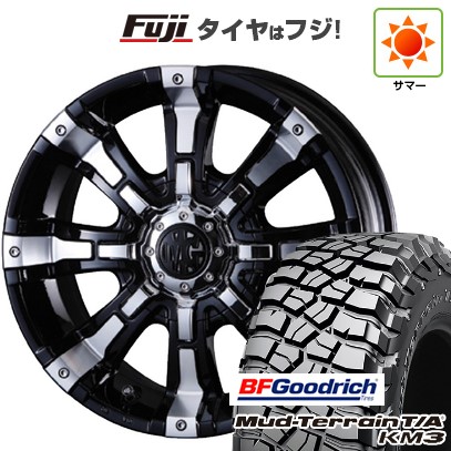 【新品国産車用6穴139.7】 夏タイヤ ホイール4本セット 35X12.5R17 BFグッドリッチ マッドテレーンT/A KM3 クリムソン マーテルギア(MG) ビースト 8J 17インチ(送料無料)