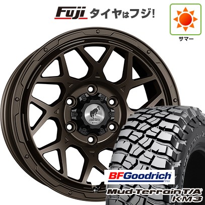 【新品国産車用6穴139.7】 夏タイヤ ホイール4本セット 35X12.5R17 BFグッドリッチ マッドテレーンT/A KM3 スーパースター ロディオドライブ 8M MONO 8J 17インチ(送料無料)